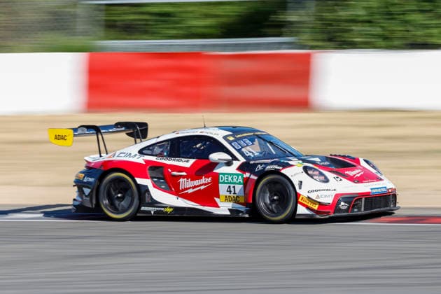 Leo Pichler (AUT) Porsche 911 GT3 R (41), Razoon - More Than Racing , Deutschland, Motorsport, Int. Shell ADAC Truck Grand Prix, ADAC GT Masters, Quali1, 2026, 11.07.2026, Nürburg Nürburgring Deutschland *** Leo Pichler, AUT, Porsche 911 GT3 R 41, Razoon More Than Racing, Germany, Motorsports, Int Shell ADAC Truck Grand Prix, ADAC GT Masters, Qualifying 1, 2026, July 11, 2026, Nürburgring, Germany Copyright: xGrantxHubbsx