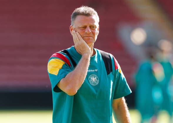 Wrexham, Wales, 11th July 2026. Christian Worns head coach of Germany inspects the pitch ahead of the Spain U19 vs Germany U19 UEFA European U19 Championship Final match at The Racecourse, Wrexham. Picture credit should read: Cody Froggatt Sportimage EDITORIAL USE ONLY. No use with unauthorised audio, video, data, fixture lists, club league logos or live services. Online in-match use limited to 120 images, no video emulation. No use in betting, games or single club league player publications. SPI_007_CF_SPAIN_U19_V_GERMANY_U19_FINAL SPI-4858-0007