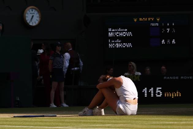 Linda Noskova celebrates victory in the Ladies Singles final Wimbledon Tennis Championships, Day 13, The All England Lawn Tennis and Croquet Club, London, UK - 11 Jul 2026London The All England Lawn Tennis and United Kingdom  Copyright: xEllaxLing Shutterstockx 16981031ca