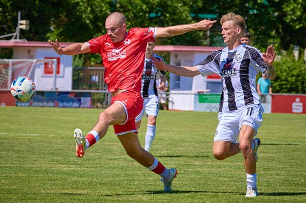 Football, friendly match, 1. FC Normannia Gmünd v VfR Aalen