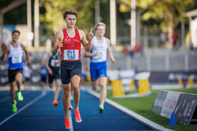 85. Deutsche Meisterschaften U20; Bochum, 11.07.2026 Piet Hoyer (Königsteiner LV) wird Deutscher Meister; 85. Deutsche Meisterschaften U20 am 11.07.2026 im Lohrheidestadion, Bochum (Nordrhein-Westfalen) *** 85th German U20 Championships, Bochum, July 11, 2026: Piet Hoyer of Königsteiner LV Wins the German Championship at the 85th German U20 Championships on July 11, 2026, at Lohrheidestadion in Bochum, North Rhine-Westphalia Copyright: xBEAUTIFULxSPORTS B.Hoffmannx
