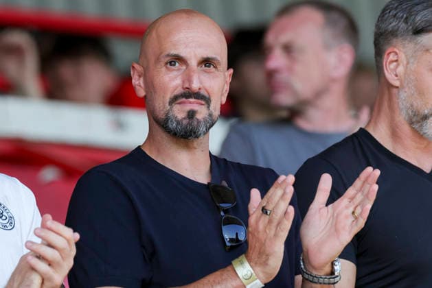 U21, U 21 Nationaltrainer Antonio Di Salvo (Germany) jubelt, UEFA European Under-19 Championship 2026 Final, Spain v Germany, Racecourse Ground am 11. July 2026 in Wrexham, Vereinigtes Königreich. (Foto von Marco Steinbrenner DeFodi Images) U21-Nationaltrainer Antonio Di Salvo (Germany) cheers, UEFA European Under-19 Championship 2026 Final, Spain v Germany, Racecourse Ground, July 11, 2026 in Wrexham, United Kingdom. (Photo by Marco Steinbrenner DeFodi Images) - *** U-21 National Team Coach Antonio Di Salvo of Germany celebrates, 2026 UEFA European Under-19 Championship Final, Spain vs. Germany, Racecourse Ground on July 11, 2026, in Wrexham, United Kingdom Photo by Marco Steinbrenner DeFodi Images U21 National Coach Antonio Di Salvo of Germany cheers, UEFA European Under-19 Championship 2026 Final, Spain vs. Germany, Racecourse Ground, July 11, 2026, in Wrexham, United Kingdom. Photo by Marco Steinbrenner, DeFodi Images