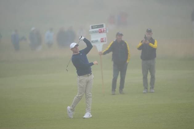 Rory McIlroy of Ireland reacts on the 8th fairway. Genesis Scottish Open, Golf, The Renaissance Club, North Berwick, Scotland, UK - 11 Jul 2026North Berwick The Renaissance Club Scotland United Kingdom  Copyright: xShutterstockx 16984082az