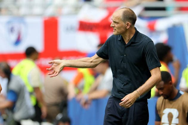 Norway v England: Quarter Final - FIFA World Cup, WM, Weltmeisterschaft, Fussball 2026 Thomas Tuchel, Head coach of England reacts on the side line during the FIFA World Cup 2026 Quarter Final match between Norway and England at Miami Stadium on July 11, 2026 in Miami Gardens, United States. Miami Gardens Miami Stadium FL United States Copyright: xAllstarxPicturexLibraryxLtdx