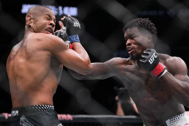 July 11, 2026, Las Vegas, Nevada, USA: DAMIAN PINAS (R) defeated CESAR ALMEIDA (L) by KO (right hand) at 4:44 of Round 1 during UFC 329 at the T-Mobile Arena in Las Vegas. Las Vegas USA - ZUMAo117 20260711_zsp_o117_032 Copyright: xMikaelxOnax