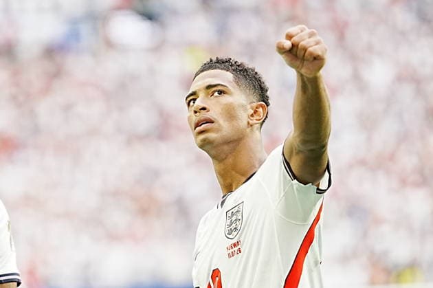 Norway v England - FIFA World Cup, WM, Weltmeisterschaft, Fussball 2026 - Quarter Finals MIAMI GARDENS, FLORIDA - JULY 11: Jude Bellingham (10) of England celebrates goal during the 2026 FIFA World Cup quarterfinal match between Norway and England at Miami Stadium in Miami Gardens, Florida, United States, on July 11, 2026. Evrim Aydin Anadolu Florida United States. Editorial use only. Please get in touch for any other usage.  Copyright: x2026xAnadoluxEvrimxAydinx