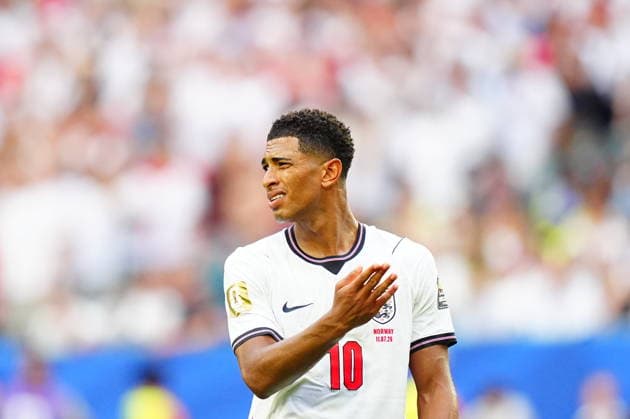Norway v England - FIFA World Cup, WM, Weltmeisterschaft, Fussball 2026 - Quarter Finals MIAMI GARDENS, FLORIDA - JULY 11: Jude Bellingham (10) of England is seen during the 2026 FIFA World Cup quarterfinal match between Norway and England at Miami Stadium in Miami Gardens, Florida, United States, on July 11, 2026. Evrim Aydin Anadolu Florida United States. Editorial use only. Please get in touch for any other usage.  Copyright: x2026xAnadoluxEvrimxAydÄ±nx
