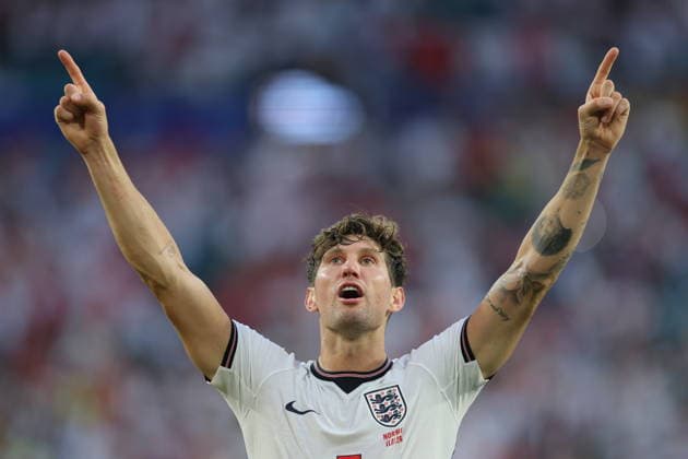 Norway v England: Quarter Final - FIFA World Cup, WM, Weltmeisterschaft, Fussball 2026 John Stones of England celebrates after winning the FIFA World Cup 2026 Quarter Final match between Norway and England at Miami Stadium on July 11, 2026 in Miami Gardens, United States. Miami Gardens Miami Stadium FL United States Copyright: xAllstarxPicturexLibraryxLtdx