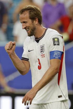 FIFA World Cup, WM, Weltmeisterschaft, Fussball 2026 quarterfinals - Norway vs England Harry Kane of England celebrates winning the FIFA World Cup 2026 quarterfinals match Norway against England, in Miami, Florida, USA, 11 July 2026. MIAMI United States  Copyright: xSHAWNxTHEWx