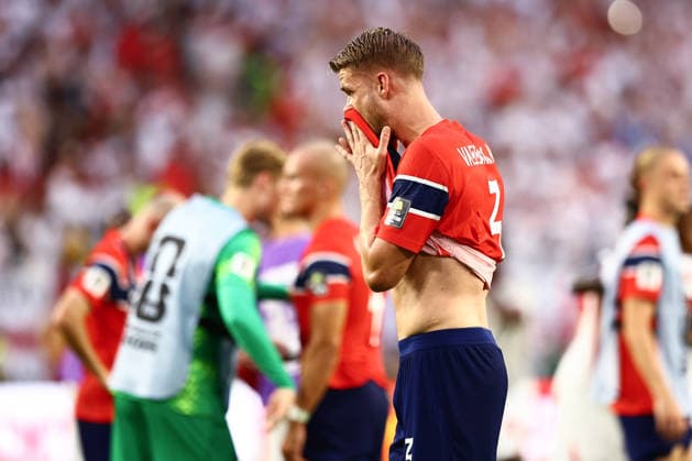 Norway players dejected at full time England v Norway, 2026 FIFA World Cup, WM, Weltmeisterschaft, Fussball Quarter-final, Football, Miami Stadium, Miami, Florida, USA - 11 Jul 2026Miami Miami Stadium Florida (FL) United States of America  Copyright: xMichaelxZemanek Shutterstockx 16986212ea