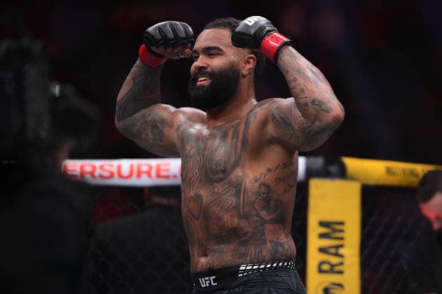 July 11, 2026, Las Vegas, Nevada, USA: GABLE STEVESON defeated ELISHA ELLISON by TKO (strikes) at 2:32 of Round 1.during UFC 329 at the T-Mobile Arena in Las Vegas. UFC 329: Gable Steveson Defeated Elisha Ellison By TKO  - ZUMAo117 20260711_zsp_o117_061 Copyright: xMikaelxOnax