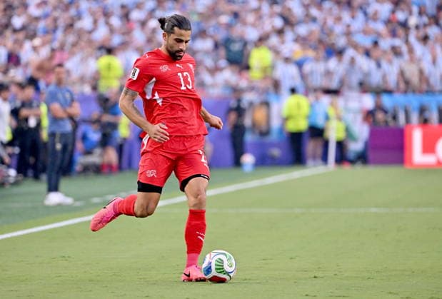 FIFA World Cup, WM, Weltmeisterschaft, Fussball 2026 quarterfinals - Argentina vs Switzerland Ricardo Rodriguez of Switzerland in action during the FIFA World Cup 2026 quarterfinals match Argentina vs Switzerland, in Kansas City, USA, 11 July 2026. KANSAS CITY United States  Copyright: xAMYxKONTRASx