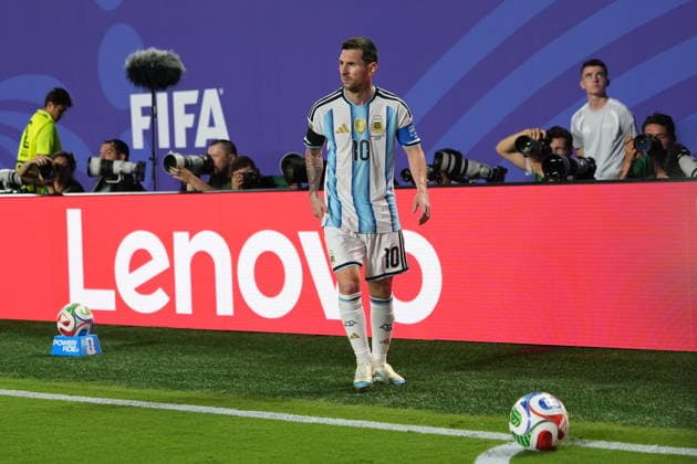 Argentina v Switzerland - FIFA World Cup, WM, Weltmeisterschaft, Fussball 2026 - Quarter Finals KANSAS CITY, MISSOURI, US - JULY 11: Lionel Messi (10) of Argentina in action during the 2026 FIFA World Cup quarter-final match between Argentina and Switzerland at Arrowhead Stadium in Kansas City, Missouri, US, on July 11, 2026. Ercin Erturk Anadolu Missouri United States. Editorial use only. Please get in touch for any other usage.  Copyright: x2026xAnadoluxErcinxErturkx