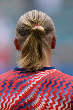 July 11, 2026, Miami Gardens, Florida, USA: Forward Erling Braut Haaland (9) of Norway during pregame warmup before the quarterfinal match between England and Norway at Miami Stadium. England defeated Norway 2-1. World Cup 2026: Quarterfinal: England 2 : 1 Norway  - ZUMAd212 20260711_zsp_d212_003 Copyright: xRichardxDolex