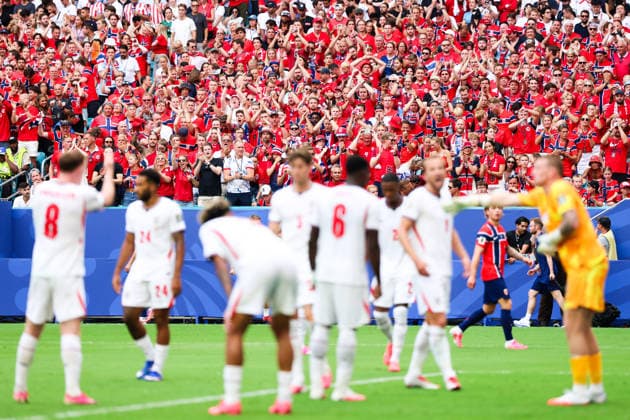 July 11, 2026, Miami, Fl, United States: Norway fans during the FIFA World Cup, WM, Weltmeisterschaft, Fussball quarterfinal match between Norway and England, at Miami Stadium, in Florida, United States, on Saturday, July 11, 2026. FIFA World Cup 2026 - Quarterfinals - Norway V England  - ZUMAv122 20260711_aap_v122_004 Copyright: xWilliamxVolcovx