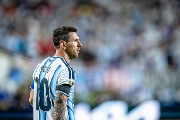 KANSAS CITY - Lionel Messi of Argentina during the 2026 World Cup match between Argentina and Switzerland at Arrowhead Stadium on July 11, 2026, in Kansas City, United States. (Photo by Stefan Koops EYE4IMAGES DeFodi Images) - *** KANSAS CITY Lionel Messi of Argentina during the 2026 World Cup match between Argentina and Switzerland at Arrowhead Stadium on July 11, 2026, in Kansas City, United States. Photo by Stefan Koops, EYE4IMAGES, DeFodi Images