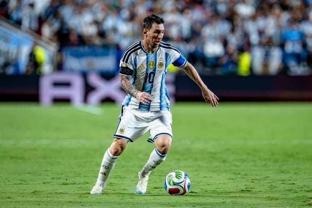 KANSAS CITY - Lionel Messi of Argentina during the 2026 World Cup match between Argentina and Switzerland at Arrowhead Stadium on July 11, 2026, in Kansas City, United States. (Photo by Stefan Koops EYE4IMAGES DeFodi Images) - *** KANSAS CITY Lionel Messi of Argentina during the 2026 World Cup match between Argentina and Switzerland at Arrowhead Stadium on July 11, 2026, in Kansas City, United States. Photo by Stefan Koops, EYE4IMAGES, DeFodi Images