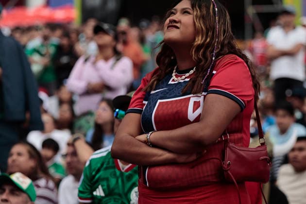 July 11, 2026, Mexico City, Cdmx, Mexico: In a closely contested match between the England and Norway national teams, hundreds of Mexican fansÃ¢â‚¬supporters of the Vikings and their star player Erling HaalandÃ¢â‚¬had to accept the English team s victory; goals from Jude Bellingham knocked the Nordic side out of the 2026 FIFA World Cup, WM, Weltmeisterschaft, Fussball The Mexican fans arrived at the Fan Festival wearing the famous Vikings team jerseys, face paint, and flagsÃ¢â‚¬with some even sporting horned helmetsÃ¢â‚¬and they even performed a rowing motion in Mexico City s ZoÂ³calo. Norway Is Eliminated From The World Cup..  - ZUMAp204 0861356774st Copyright: xJosuexPerezx