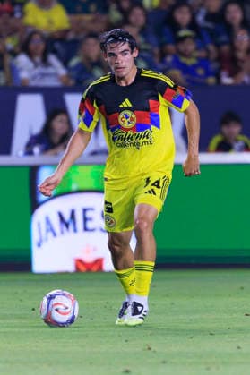 July 11, 2026, Carson, California, USA: Dagoberto Espinoza 34 of Club America during their International Friendly, Länderspiel, Nationalmannschaft game against the LA Galaxy on Saturday July 11, 2026 at the Dignity Health Sports Park Stadium in Carson, California. Galaxy defeat America, 1-0. ARIANA RUIZ PI Carson USA - ZUMAp124 20260711_zaa_p124_022 Copyright: xArianaxRuizx