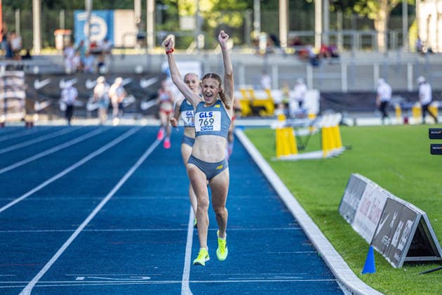 Deutsche Meisterschaften U20; Bochum-Wattenscheid, 11.07.2026 Lera Miller (VfL Löningen); Deutsche Meisterschaften U20 im Lohrheide-Stadion in Bochum-Wattenscheid am 11.07.2026, (Nordrhein-Westfalen). *** German U20 Championships, Bochum-Wattenscheid, July 11, 2026; Lera Miller, VfL Löningen; German U20 Championships at Lohrheide Stadium in Bochum-Wattenscheid on July 11, 2026, North Rhine-Westphalia Copyright: xBEAUTIFULxSPORTS KJPetersx