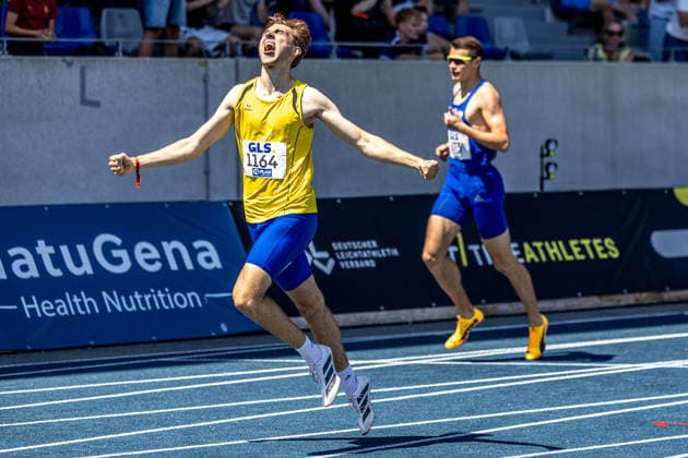 Deutsche Meisterschaften U20; Bochum-Wattenscheid, 11.07.2026 Tjark Schult (LG Flensburg); Deutsche Meisterschaften U20 im Lohrheide-Stadion in Bochum-Wattenscheid am 11.07.2026, (Nordrhein-Westfalen). *** German U20 Championships, Bochum-Wattenscheid, July 11, 2026, Tjark Schult, LG Flensburg German U20 Championships at Lohrheide Stadium in Bochum-Wattenscheid on July 11, 2026, North Rhine-Westphalia Copyright: xBEAUTIFULxSPORTS KJPetersx