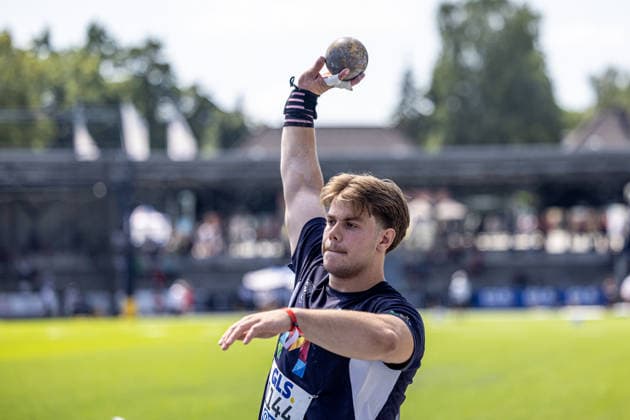 Deutsche Meisterschaften U20; Bochum-Wattenscheid, 11.07.2026 Simon Kunkel (USC Mainz); Deutsche Meisterschaften U20 im Lohrheide-Stadion in Bochum-Wattenscheid am 11.07.2026, (Nordrhein-Westfalen). *** German U20 Championships, Bochum-Wattenscheid, July 11, 2026, Simon Kunkel, USC Mainz German U20 Championships at Lohrheide Stadium in Bochum-Wattenscheid on July 11, 2026, North Rhine-Westphalia Copyright: xBEAUTIFULxSPORTS KJPetersx