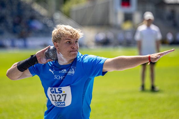 Deutsche Meisterschaften U20; Bochum-Wattenscheid, 11.07.2026 Paul Kozlowski (TSV SCHOTT Mainz); Deutsche Meisterschaften U20 im Lohrheide-Stadion in Bochum-Wattenscheid am 11.07.2026, (Nordrhein-Westfalen). *** German U20 Championships, Bochum-Wattenscheid, July 11, 2026 Paul Kozlowski, TSV SCHOTT Mainz German U20 Championships at Lohrheide Stadium in Bochum-Wattenscheid on July 11, 2026, North Rhine-Westphalia Copyright: xBEAUTIFULxSPORTS KJPetersx