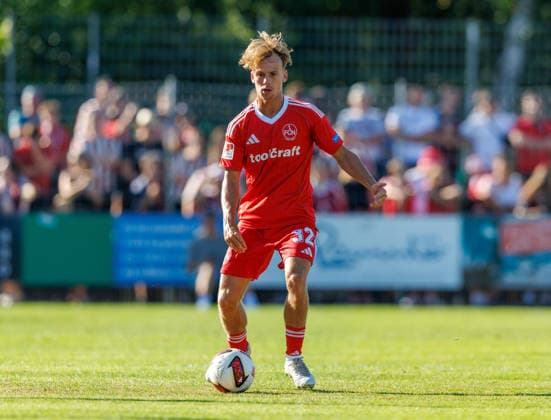 11.07.2026 - Fussball - Saison 2026 2027 - Testspiel Freundschaftsspiel Vorbereitungsspiel: SpVgg Ansbach 09 - 1. FC Nürnberg Nuernberg FCN ( Club ) - Sportfoto Zink DaMa - xdaxmax - Tim Janisch (32, 1. FC Nürnberg FCN ) *** July 11, 2026 Soccer Season 2026–2027 Exhibition Match Friendly Match Preseason Match SpVgg Ansbach 09 vs. 1 FC Nürnberg Nuremberg FCN Club Sports Photo Zink DaMa xdaxmax Tim Janisch 32, 1 FC Nürnberg FCN