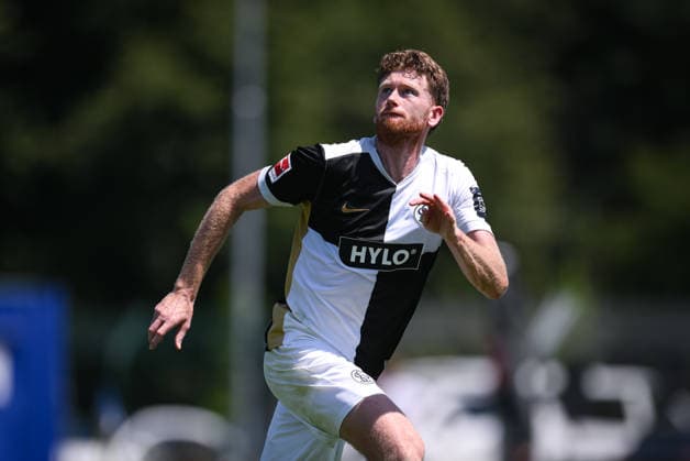 Fussball 1. Bundesliga 2026 2027 Testspiel 11.07.2026 SV Elversberg - FC Thun Florian Le Joncour (SV Elversberg) *** Soccer, Bundesliga 1, 2026–2027, Friendly Match, July 11, 2026, SV Elversberg vs. FC Thun, Florian Le Joncour, SV Elversberg
