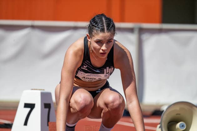 RECORD DATE NOT STATED Norddeutsche Leichtathletik Meisterschaften - Bremen, Deutschland 11.07.2026 BREMEN, DEUTSCHLAND - JULY 11: Anais STERNECKERT (Start Nr. 150, SC Berlin) during the Norddeutsche Leichtathletik Meisterschaften at Bremen on July 11, 2026 in Bremen, Deutschland. *** North German Track and Field Championships, Bremen, Germany, July 11, 2026 BREMEN, GERMANY JULY 11 Anais STERNECKERT Start No. 150, SC Berlin during the North German Track and Field Championships in Bremen on July 11, 2026 in Bremen, Germany Copyright: xBEAUTIFULxSPORTS PeterxWeberx