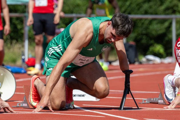 RECORD DATE NOT STATED Norddeutsche Leichtathletik Meisterschaften - Bremen, Deutschland 11.07.2026 BREMEN, DEUTSCHLAND - JULY 11: Phil GROLLA (Start Nr. 594, VfL Wolfsburg) during the Norddeutsche Leichtathletik Meisterschaften at Bremen on July 11, 2026 in Bremen, Deutschland. *** North German Track and Field Championships, Bremen, Germany, July 11, 2026 BREMEN, GERMANY JULY 11 Phil GROLLA Start No. 594, VfL Wolfsburg during the North German Track and Field Championships in Bremen on July 11, 2026 in Bremen, Germany Copyright: xBEAUTIFULxSPORTS PeterxWeberx