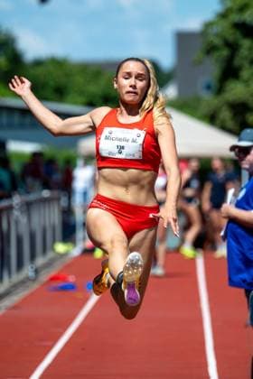 RECORD DATE NOT STATED Norddeutsche Leichtathletik Meisterschaften - Bremen, Deutschland 11.07.2026 BREMEN, DEUTSCHLAND - JULY 11: Michelle MANKE (Start Nr. 130, LG Nord Berlin) during the Norddeutsche Leichtathletik Meisterschaften at Bremen on July 11, 2026 in Bremen, Deutschland. *** North German Track and Field Championships, Bremen, Germany, July 11, 2026 BREMEN, GERMANY JULY 11 Michelle MANKE Start No. 130, LG Nord Berlin during the North German Track and Field Championships in Bremen on July 11, 2026 in Bremen, Germany Copyright: xBEAUTIFULxSPORTS PeterxWeberx