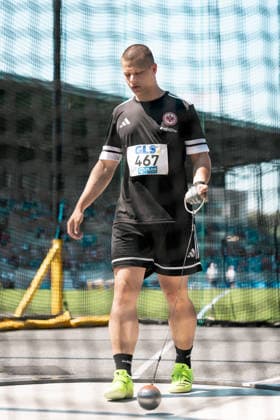 Hummel Matti (Eintracht Frankfurt e.V., 467, Hammerwurf Maenner), GER, Leichtathletik, Athletics, Deutsche Meisterschaften U16 U20, Wattenscheid, 11.07.2026, GER, Leichtathletik, Athletics, Deutsche Meisterschaften U16 U20, Wattenscheid, 11.07.2026 Wattenscheid *** Hummel Matti Eintracht Frankfurt e.V., 467, Men s Hammer Throw, GER, Track and Field, Athletics, German U16 and U20 Championships, Wattenscheid, July 11, 2026, GER, Track and Field, Athletics, German U16 and U20 Championships, Wattenscheid, July 11, 2026, Wattenscheid Copyright: xStefanxMayerx EP_SMR