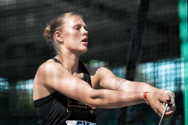 Hegemann Clara (LG Stadtwerke Muenchen, 350, Hammerwurf Frauen), GER, Leichtathletik, Athletics, Deutsche Meisterschaften U16 U20, Wattenscheid, 11.07.2026, GER, Leichtathletik, Athletics, Deutsche Meisterschaften U16 U20, Wattenscheid, 11.07.2026 Wattenscheid *** Clara Hegemann, LG Stadtwerke München, 350, Women s Hammer Throw, GER, Track and Field, Athletics, German U16 and U20 Championships, Wattenscheid, July 11, 2026, GER, Track and Field, Athletics, German U16 and U20 Championships, Wattenscheid, July 11, 2026, Wattenscheid Copyright: xStefanxMayerx EP_SMR