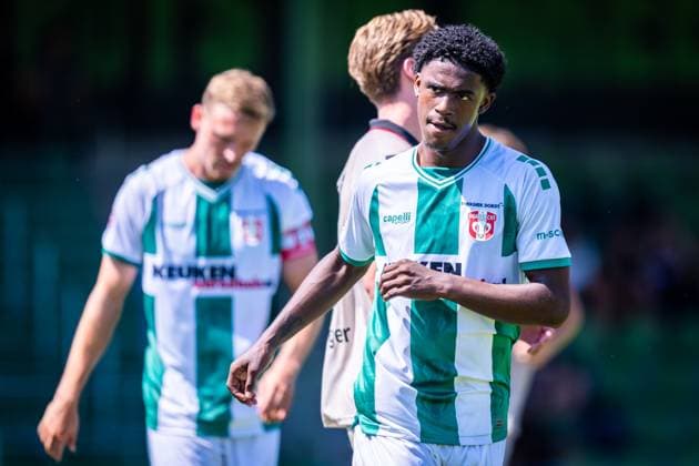 DORDRECHT , 11-07-2026 , M-Scores Stadium , season 2026 2027 , Dutch Preseason football , match between FC Dordrecht and Excelsior Rotterdam , picture shows FC Dordrecht player Ninho Felicia Dordrecht - Excelsior (friendly)  x204992167x Copyright: