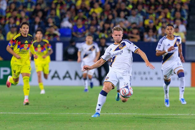 July 11, 2026, Carson, California, USA: John Nelson 14 of the LA Galaxy during a friendly match against the Club America on Saturday July 11, 2026 at Dignity Health Sports Park Stadium in Carson, California. JAVIER ROJAS PI Carson USA - ZUMAp124 20260711_zaa_p124_039 Copyright: xJavierxRojasx