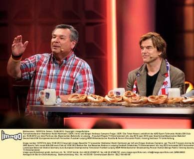 Football, EURO 2012, Waldi's EM Club with Campino, Matze Knop, Didi Hamann and Sven Lorig