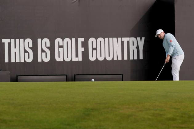 NORTH BERWICK, SCOTLAND - JULY 12: Matt Fitzpatrick putts on the eighteenth green during the delayed Round 3 of the Genesis Scottish Open at the Renaissance Club, North Berwick on July 12, 2026 in North Berwick, Scotland Genesis Scottish Open Round 3