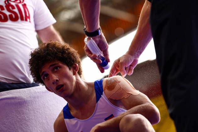 U20 European Championships 57kg FS - Magomed Saliakh Ozdamirov (RUS) *** U20 European Championships, 57 kg Freestyle: Magomed Saliakh Ozdamirov (RUS) Copyright: xJakexKirkmanx xUnitedxWorldxWresx Jake Kirkman United World Wres