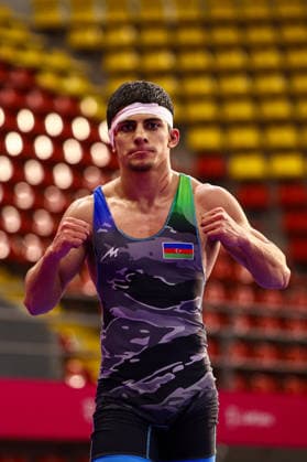 U20 European Championships 57kg FS - Muhammad Ismayilov (AZE) *** U20 European Championships, 57 kg Freestyle: Muhammad Ismayilov (AZE) Copyright: xJakexKirkmanx xUnitedxWorldxWresx Jake Kirkman United World Wres