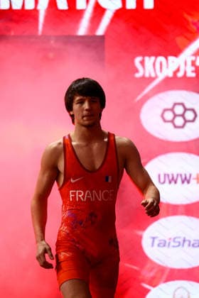 U20 European Championships 70kg FS - Bayssangour Bitmurzaev (FRA) *** U20 European Championships, 70 kg Freestyle, Bayssangour Bitmurzaev, FRA Copyright: xJakexKirkmanx xUnitedxWorldxWrestlingx Jake Kirkman United World Wrestling
