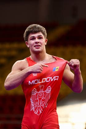 U20 European Championships 70kg FS - Ionut Triboii (MDA) *** U20 European Championships, 70 kg Freestyle: Ionut Triboii (MDA) Copyright: xJakexKirkmanx xUnitedxWorldxWresx Jake Kirkman United World Wres