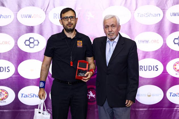 U20 European Championships Referee Retirement *** U20 European Championships Referee Retirement Copyright: xJakexKirkmanx xUnitedxWorldxWrestlingx Jake Kirkman United World Wrestling
