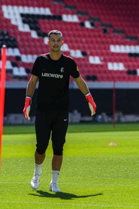 Trainingsauftakt: SC Freiburg, 12.07.2026 Mio Backhaus (SC Freiburg, ) Trainingsauftakt: SC Freiburg, Europa-Park-Stadion, 12.07.2026 DFB DFL REGULATIONS PROHIBIT ANY USE OF PHOTOGRAPHS AS IMAGE SEQUENCES AND OR QUASI-VIDEO. *** SC Freiburg Training Kickoff, July 12, 2026, Mio Backhaus, SC Freiburg, SC Freiburg Training Kickoff, Europa-Park Stadium, July 12, 2026 DFB and DFL regulations prohibit any use of photographs as image sequences and or quasi-video. Copyright: xBEAUTIFULxSPORTS Boscox