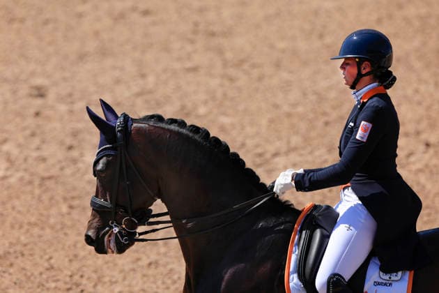 Marsja Dijkman from the Netherlands rides the horse Beaujolais during the FEI Grand Prix Kür at the Falsterbo horse show in Falsterbo, Sweden July 12, 2026. FALSTERBO SWEDEN x10600x *** Marsja Dijkman from the Netherlands rides the horse Beaujolais during the FEI Grand Prix Kür at the Falsterbo Horse Show in Falsterbo, Sweden, on July 12, 2026. FALSTERBO, SWEDEN x10600x  Copyright: xAndreasxHillergren TTx FALSTERBO HORSE SHOW 2026