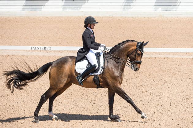 260712 Cathrine Laudrup-Dufour of Denmark with horse Mount St John Freestyle competes in FEI Grand Prix Kür during the Falsterbo Horse Show on July 12, 2026 in Falsterbo. Photo: Christian Örnberg BILDBYRAN COP 166 CO0712 ridsport equestrian falsterbo horse show ridsportlaget bbeng fei grand prix kürdanmark denmark *** July 12, 2026: Cathrine Laudrup Dufour of Denmark, riding Mount St. John, competes in the FEI Grand Prix Freestyle during the Falsterbo Horse Show on July 12, 2026 in Falsterbo. Photo by Christian Örnberg, BILDBYRAN COP 166 CO0712 equestrian sports Falsterbo Horse Show Ridsportlaget BBENG FEI Grand Prix Kür Denmark  Copyright: CHRISTIANxÖRNBERG BB260712CO075
