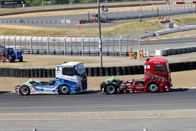 Norbert Kiss (HUN) MAN (1), Revesz Racing und Jochen Hahn (GER) Iveco (2) Team Hahn Racing , Deutschland, Motorsport, Int. Shell ADAC Truck Grand Prix, Goodyear ETRC FIA European Truck Racing Championship, Quali, 2026, 12.07.2026, Nürburg Nürburgring Deutschland *** Norbert Kiss (HUN) MAN 1, Revesz Racing, and Jochen Hahn (GER) Iveco 2, Team Hahn Racing, Germany, Motorsports, Int Shell ADAC Truck Grand Prix, Goodyear ETRC FIA European Truck Racing Championship, Qualifying, 2026, July 12, 2026, Nürburg Nürburgring, Germany Copyright: xGrantxHubbsx