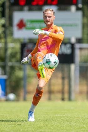 SWOLGEN , 12-07-2026 , Sportpark Kerkebos , pre season 2026 2027 , Dutch Keukenkampioen divisie , football , friendly match between Top Oss and - MSV Duisburg , picture shows TOP Oss keeper Mike Havekotte Top Oss - MSV Duisburg (friendly)  x204994400x Copyright: