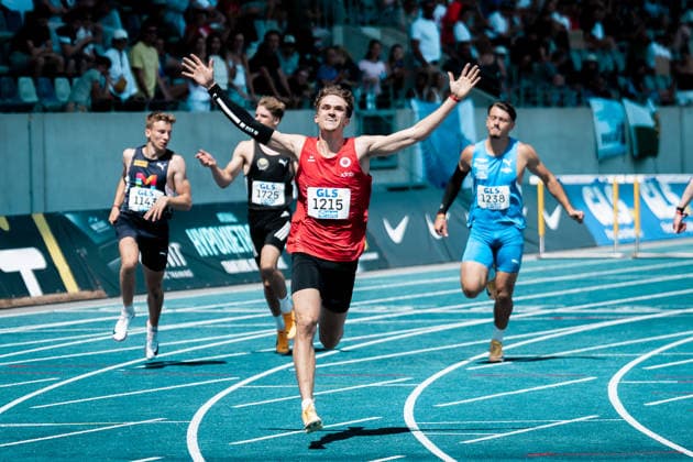 Hildebrand Marc Leonard (Dresdner SC 1898, 1215, 110m Huerden Maenner), GER, Leichtathletik, Athletics, Deutsche Meisterschaften U16 U20, Wattenscheid, 12.07.2026, GER, Leichtathletik, Athletics, Deutsche Meisterschaften U16 U20, Wattenscheid, 12.07.2026 Wattenscheid *** Hildebrand Marc Leonard Dresdner SC 1898, 1215, Men s 110m Hurdles, GER, Track and Field, Athletics, German U16 and U20 Championships, Wattenscheid, July 12, 2026, GER, Track and Field, Athletics, German U16 and U20 Championships, Wattenscheid, July 12, 2026, Wattenscheid Copyright: xStefanxMayerx EP_SMR