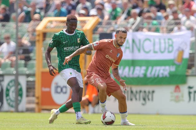 Football, friendly match, BSG Chemie Leipzig v 1. FC Magdeburg